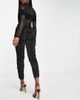 AsYou ASYOU ruched satin pants in black - 3