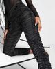 AsYou ASYOU ruched satin pants in black - 4