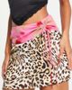 AsYou ASYOU side ruched mini skirt in leopard floral print - part of a set-Multi - 1