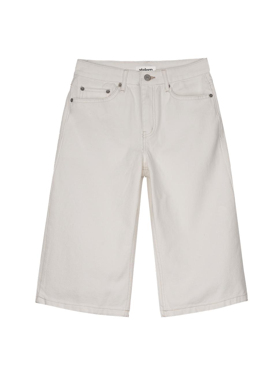 ateleen Brits Strate Denim Shorts  [WHITE]