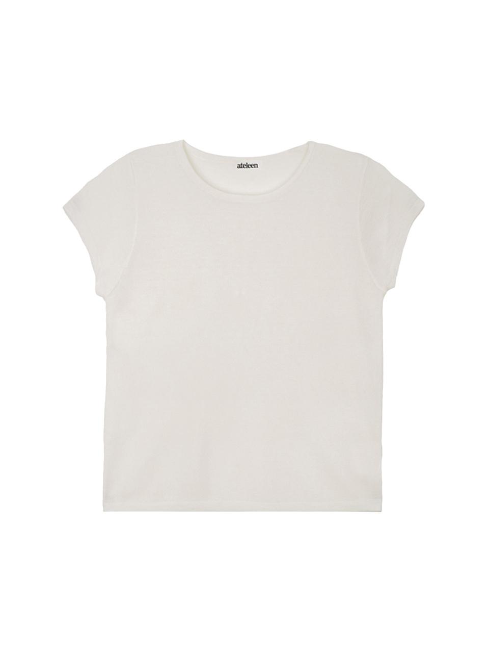 ateleen Rhona Half Sleeves Knit Sweater [IVORY]