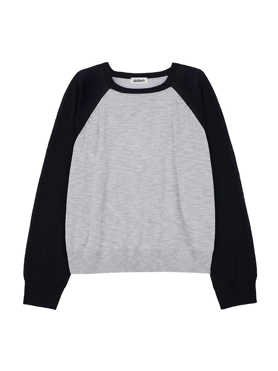 ateleen Rolass Knit Top Sweater [Black]