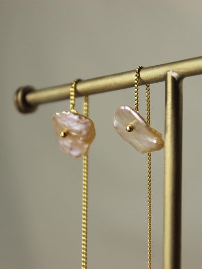 Atelier Darin Pearl Chips Drop Earrings