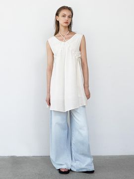 Atelier Nain AILE CROSS HALTER NECK DRESS (OP-6278)