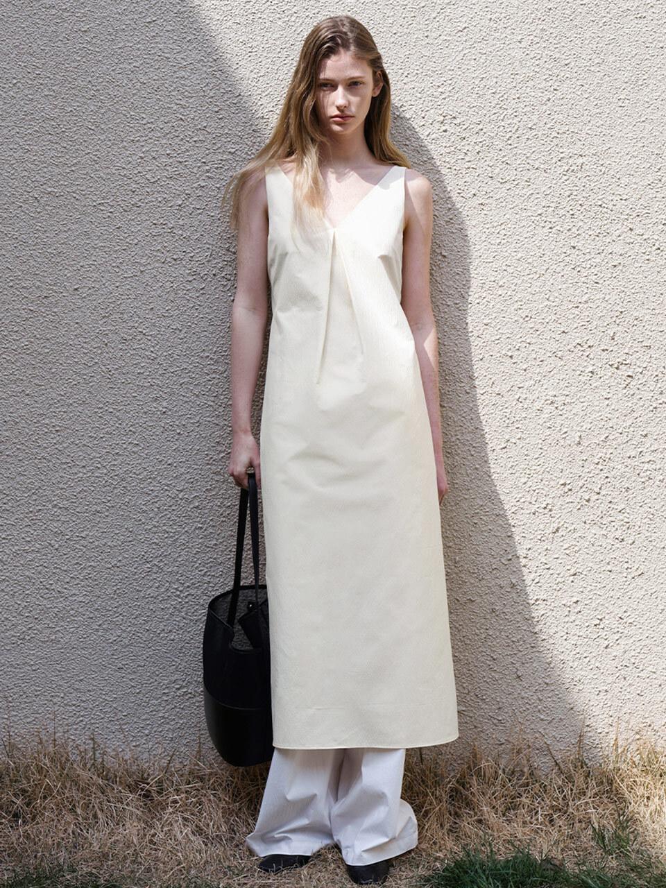 Atelier Nain Back Ribbon Maxi Dress (OP-6281)