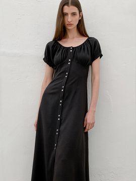 Atelier Nain BLOOMING SHIRRING LONG DRESS (OP-6276)