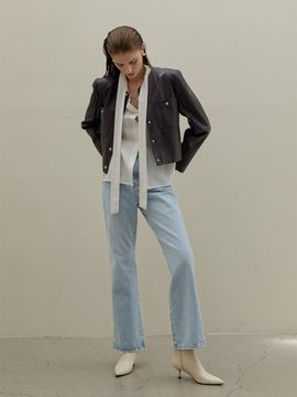 Atelier Nain CASUAL BOOTCUT LINE DENIM PANTS (PT-5417)