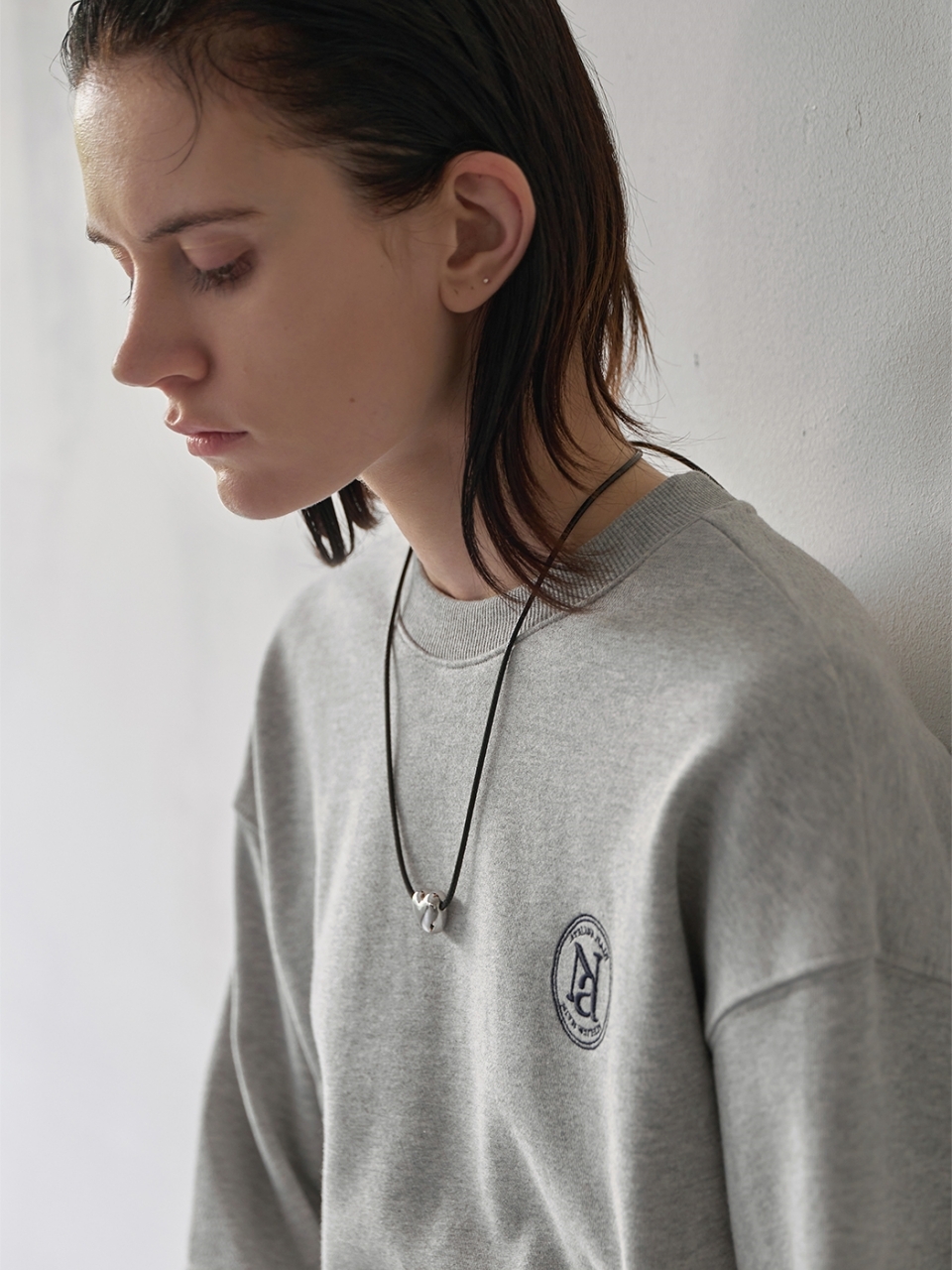 Atelier Nain Classic Overfit Symbol Embroidery Sweatshirt