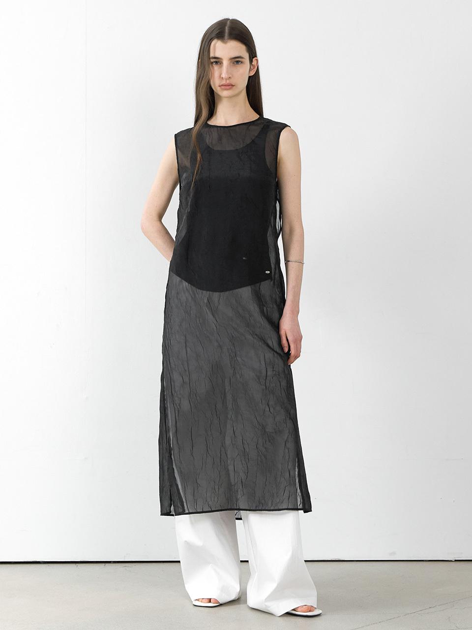 Atelier Nain CREASE SLIT ONE PIECE (OP-6282)