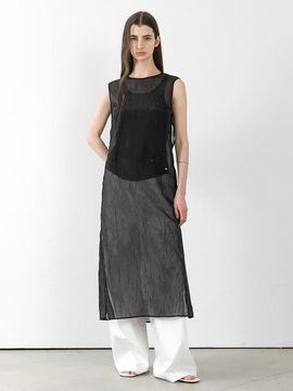 Atelier Nain CREASE SLIT ONE PIECE (OP-6282)