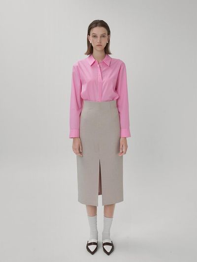 Atelier Nain Depth Classic Setup Check Midi Skirt