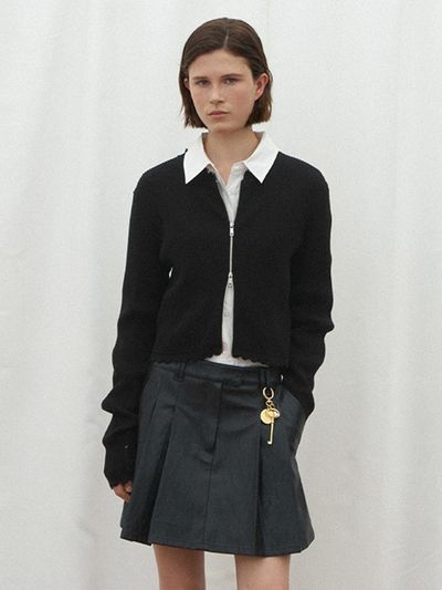 Atelier Nain DESTROY ZIP-UP KNIT CARDIGAN(CD-2144)