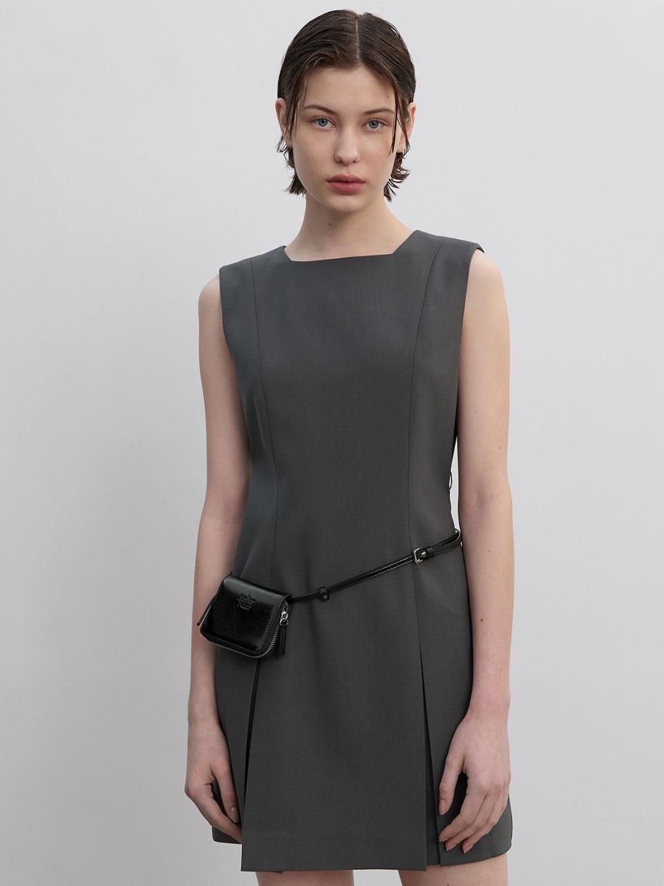 Atelier Nain Emma Square Neck Mini Dress