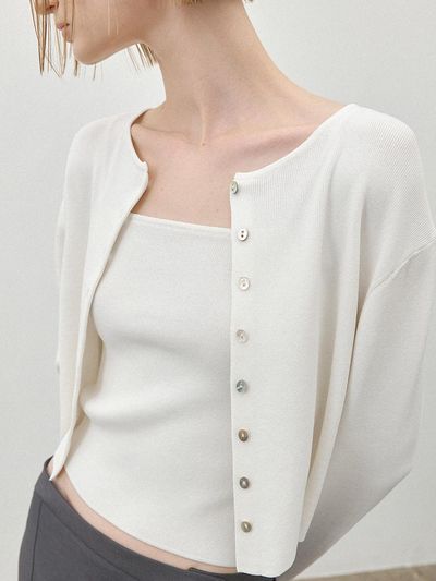 Atelier Nain Essential Adjustable String Viscose Blend Camisole (T-7008)