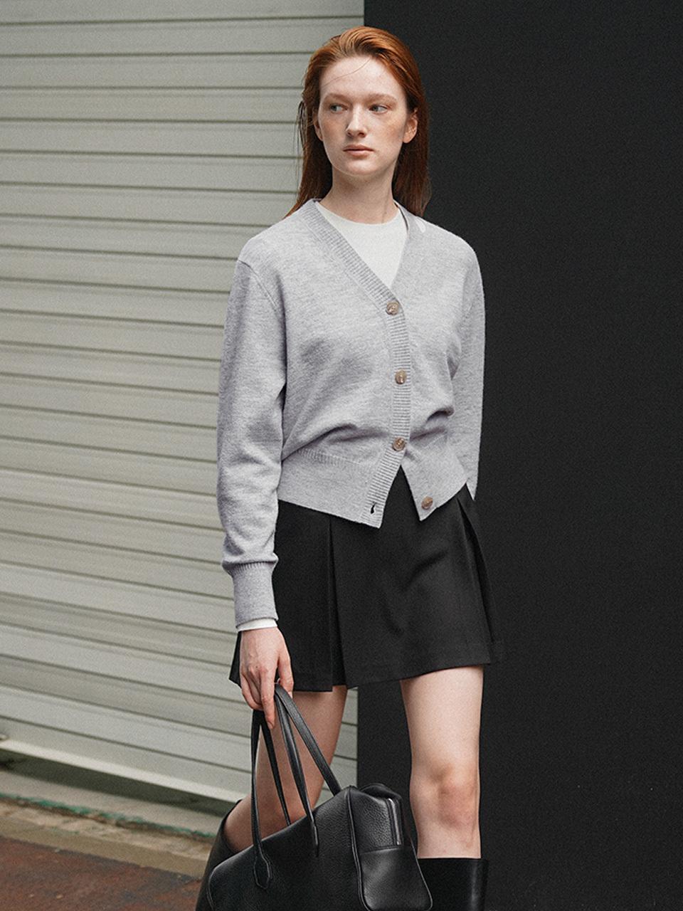 Atelier Nain ESSENTIAL CASEY CUTOUT CARDIGAN(CD-2141)