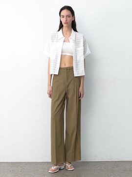 Atelier Nain ESSENTIAL COLOR STITCH WIDE PANTS S (PT-5663)