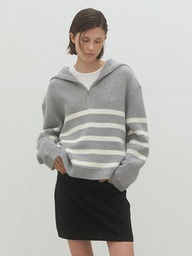 Atelier Nain ESSENTIAL MANA STRIPE KNITWEAR(T-6914)