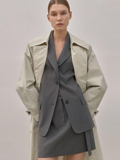 Atelier Nain Essential Todd Set-Up Mini Skirt (SK-4889)