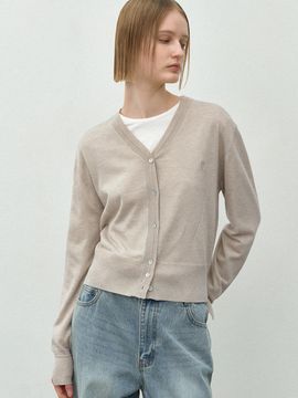 Atelier Nain Essential Wool Blend Plain Knit Cardigan (CD-2191)