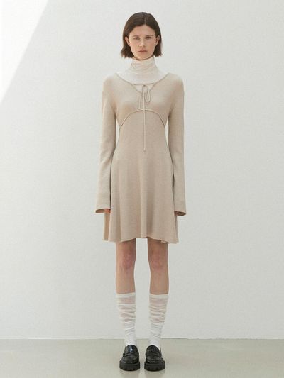 Atelier Nain JENNA RIBBON KNIT DRESS(OP-6225)