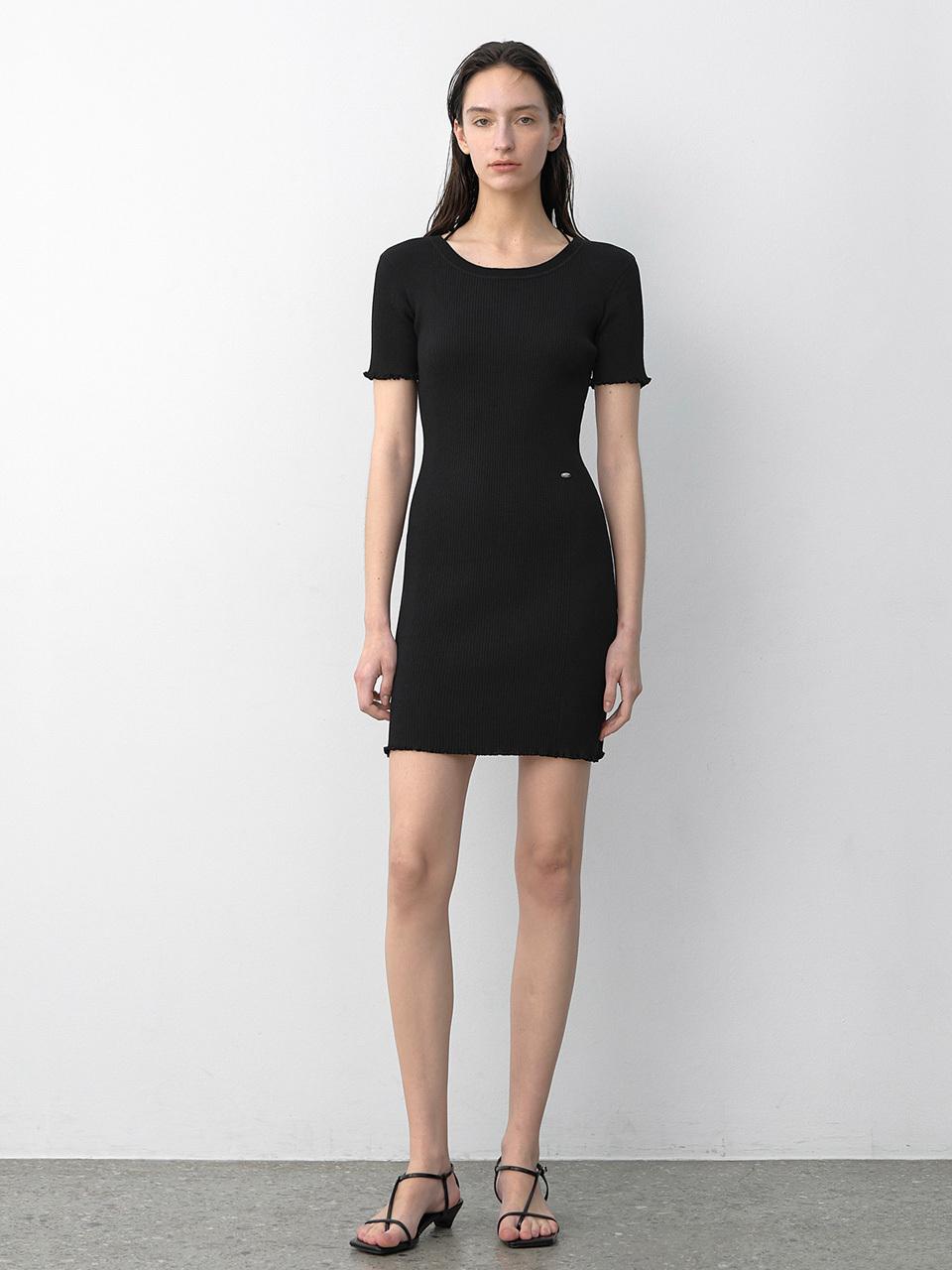 Atelier Nain LAPPY FRILL HALF KNIT DRESS (OP-6291)