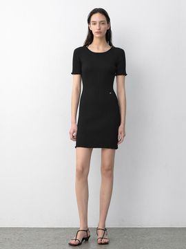 Atelier Nain LAPPY FRILL HALF KNIT DRESS (OP-6291)