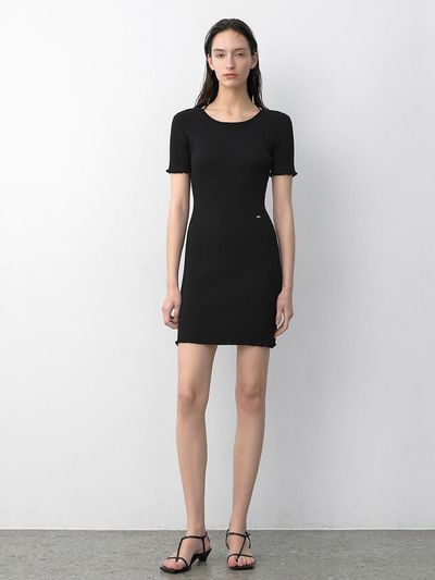 Atelier Nain LAPPY FRILL HALF KNIT DRESS (OP-6291)