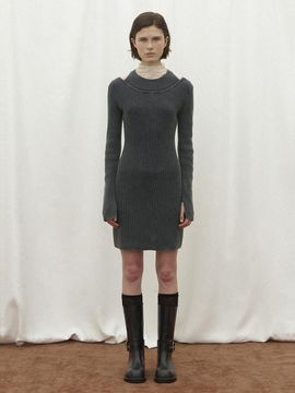 Atelier Nain LAYERED KNIT DRESS(OP-6220)