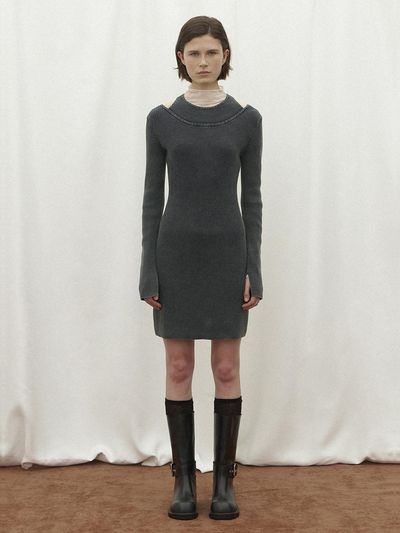 Atelier Nain LAYERED KNIT DRESS(OP-6220)