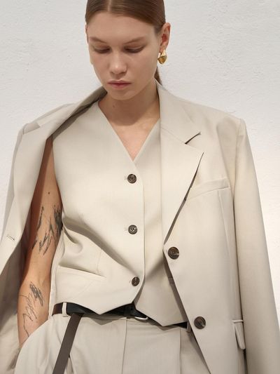 Atelier Nain Maron Tailored Vest