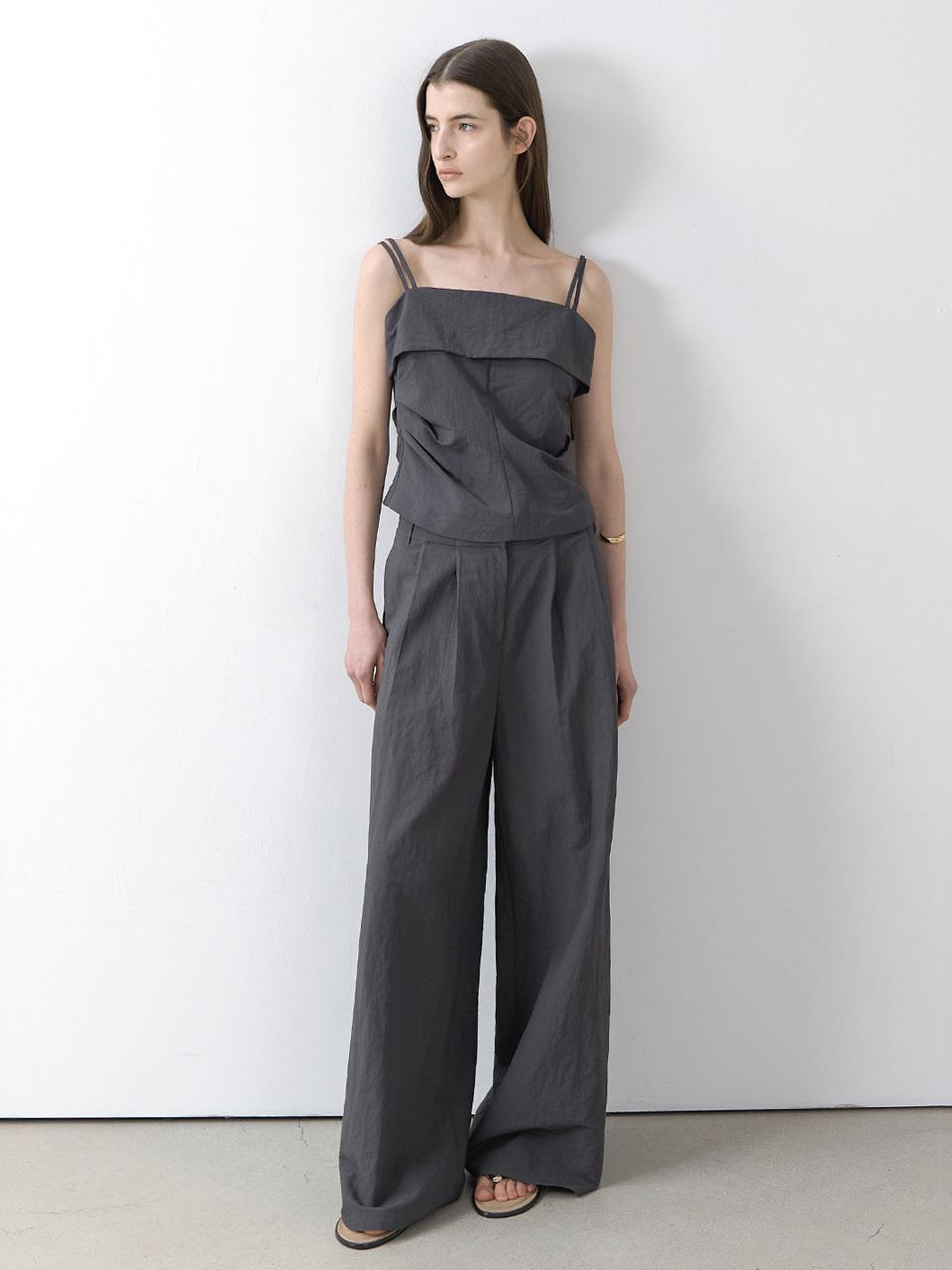 Atelier Nain MILA SET-UP FOLDING TUCK WIDE PANTS (PT-5668)