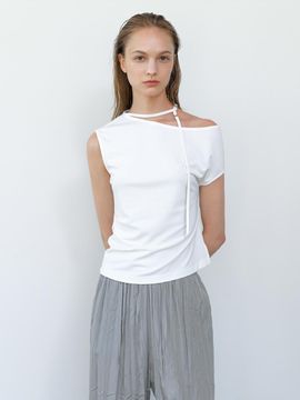 Atelier Nain NECK STRING OFF SHOULDER TOP (T-7037)