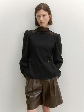 Atelier Nain Raley Cut-out Ribbon Blouse