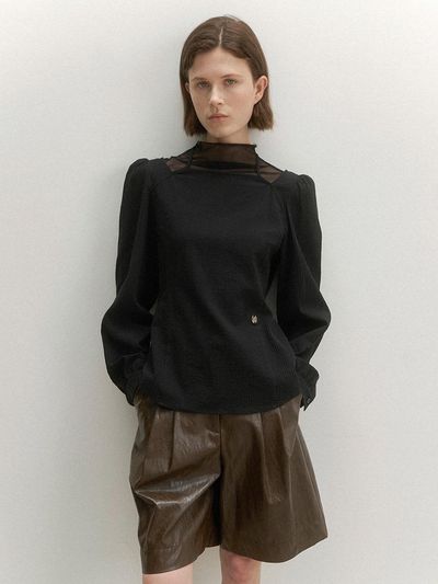 Atelier Nain Raley Cut-out Ribbon Blouse