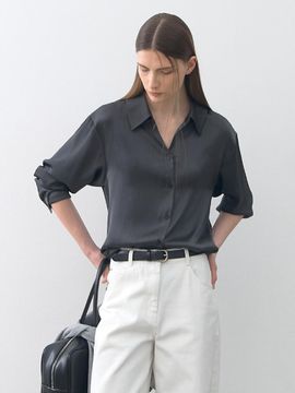 Atelier Nain SATIN STRING NECK BLOUSE (blouse-4291)