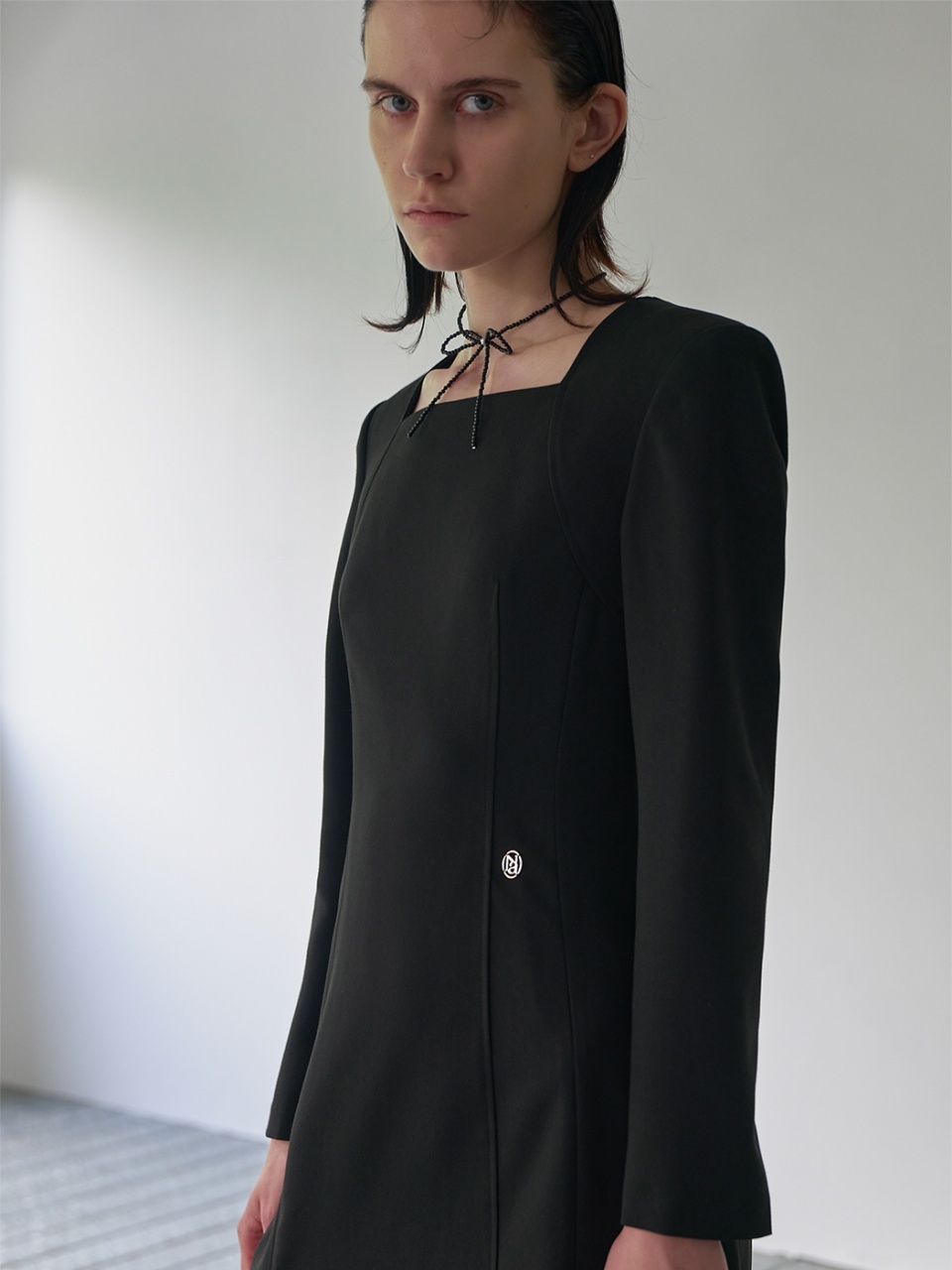 Atelier Nain Slim Power Dressing Dress_Black