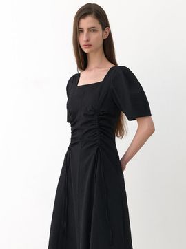 Atelier Nain SQUARE NECK PUFF LONG DRESS (OP-6273)