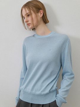 Atelier Nain Wool Blend Round Neck Essential Knit (T-7026)