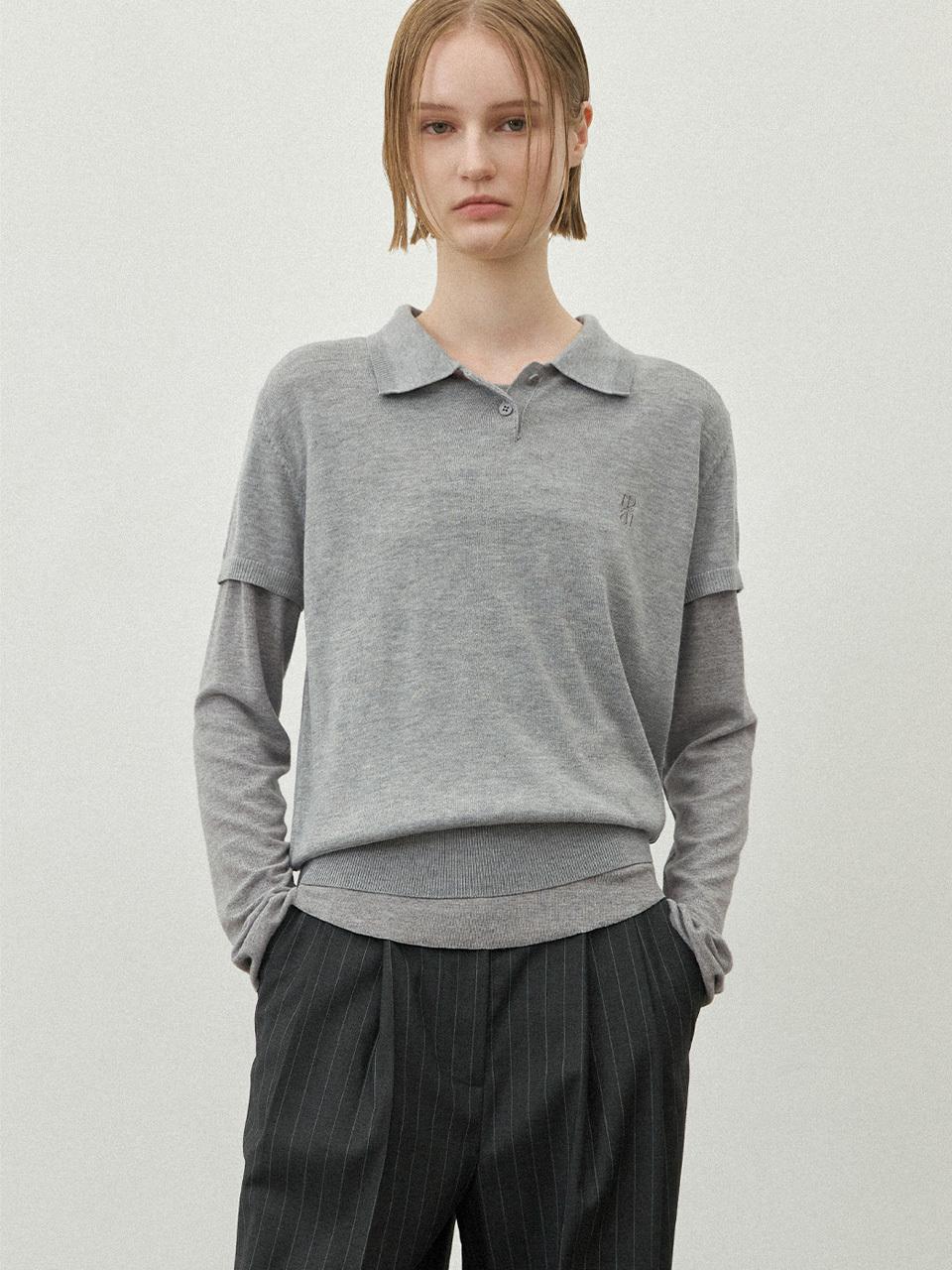 Atelier Nain Woolcy Collar Standard Fit Knit (T-7019)