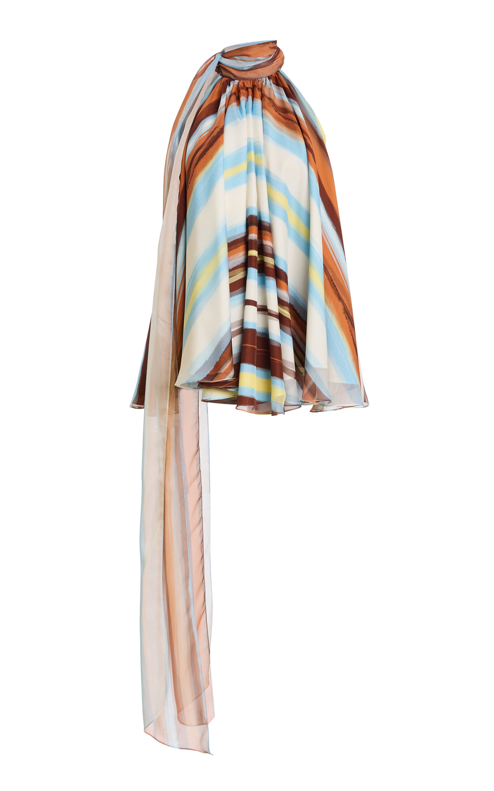 Atelier Prabal Gurung Atelier Prabal Gurung ChiffonCotton Halter Top