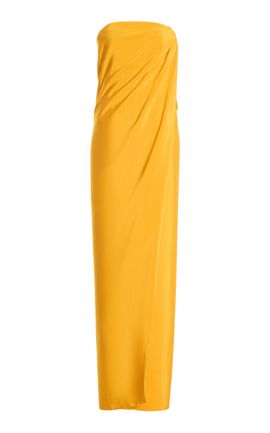 Atelier Prabal Gurung Atelier Prabal Gurung FourPly Silk Crepe HandDraped KnottedBustier Dress