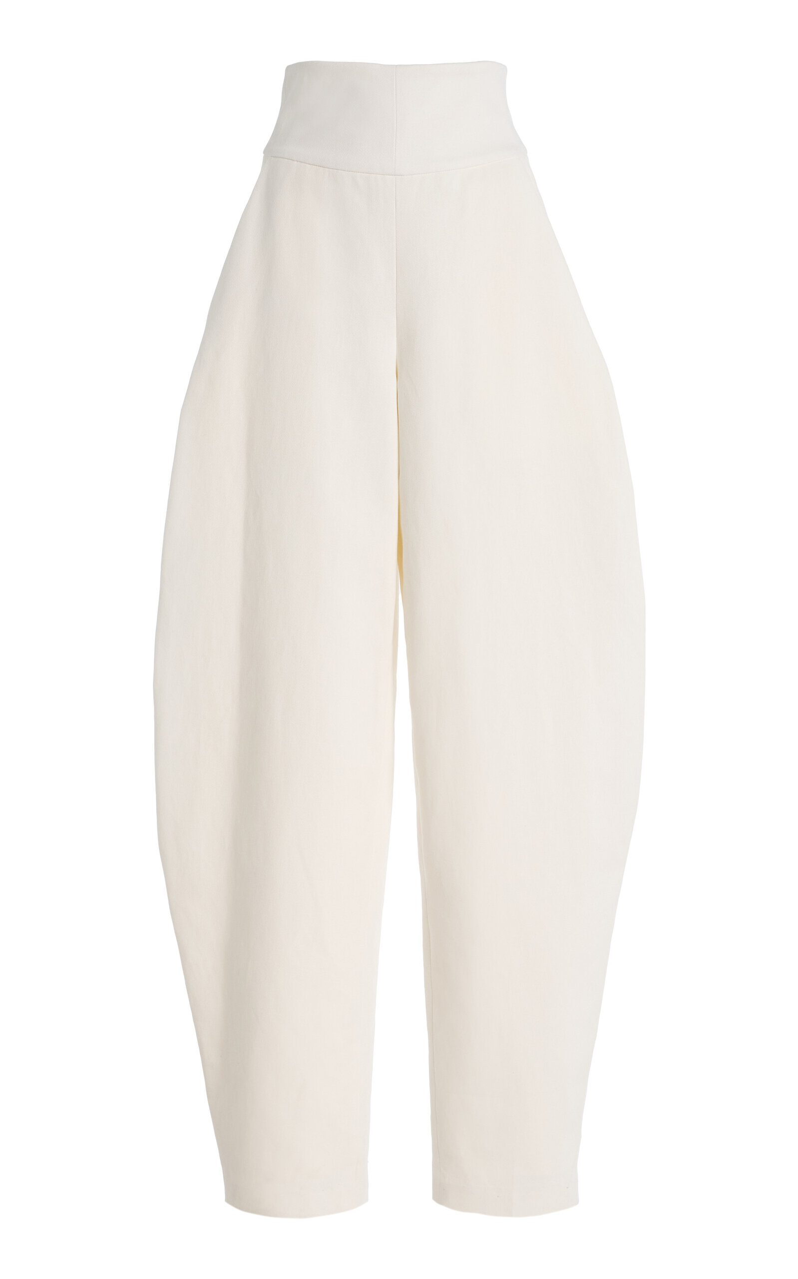 Atelier Prabal Gurung Atelier Prabal Gurung HighRise Slub Denim BarrelLeg Pants