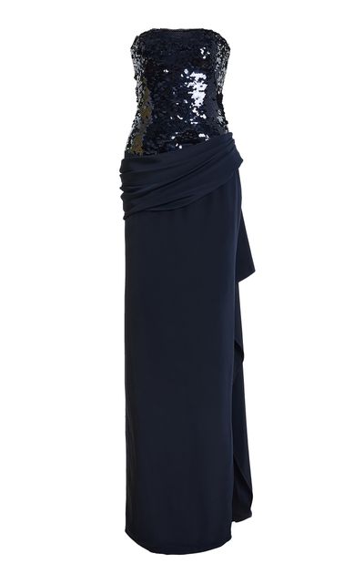 Atelier Prabal Gurung Atelier Prabal Gurung Sequined Silk Crepe Gown
