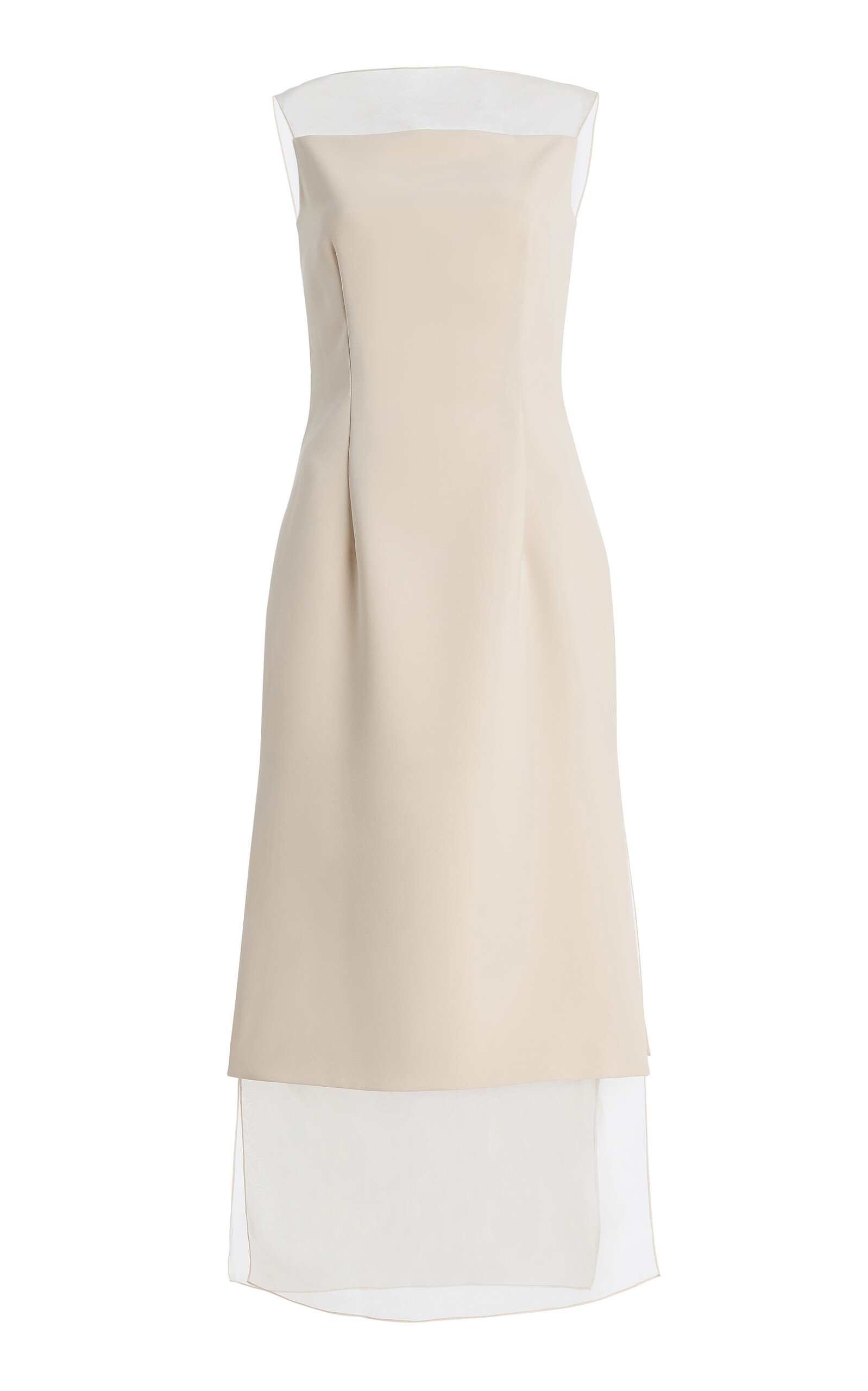 Atelier Prabal Gurung Atelier Prabal Gurung Stretch CrepeOrganza Midi Dress