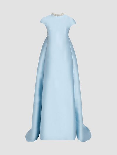 Atelier Prabal Gurung Women's Naomi Crystal-Embellished Button Back Gown
