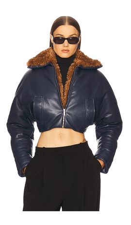 Atlein Atlein Cropped Aviator Jacket