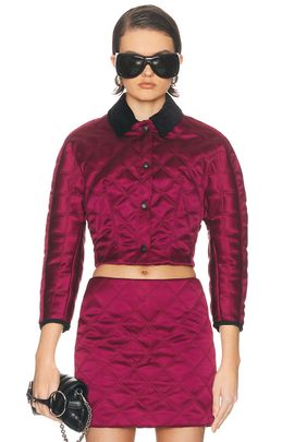 Atlein Atlein Cropped Quilted Jacket