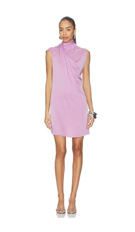 atlein women's plunging neckline dress in grey Atlein Gown main image 0