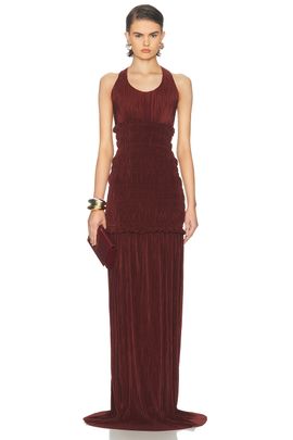 Atlein Atlein Pleated Long Dress