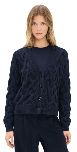ATM Anthony Thomas Melillo ATM Anthony Thomas Melillo Cotton Cashmere Air Cardigan Midnight